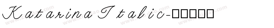 Katarina Italic字体转换